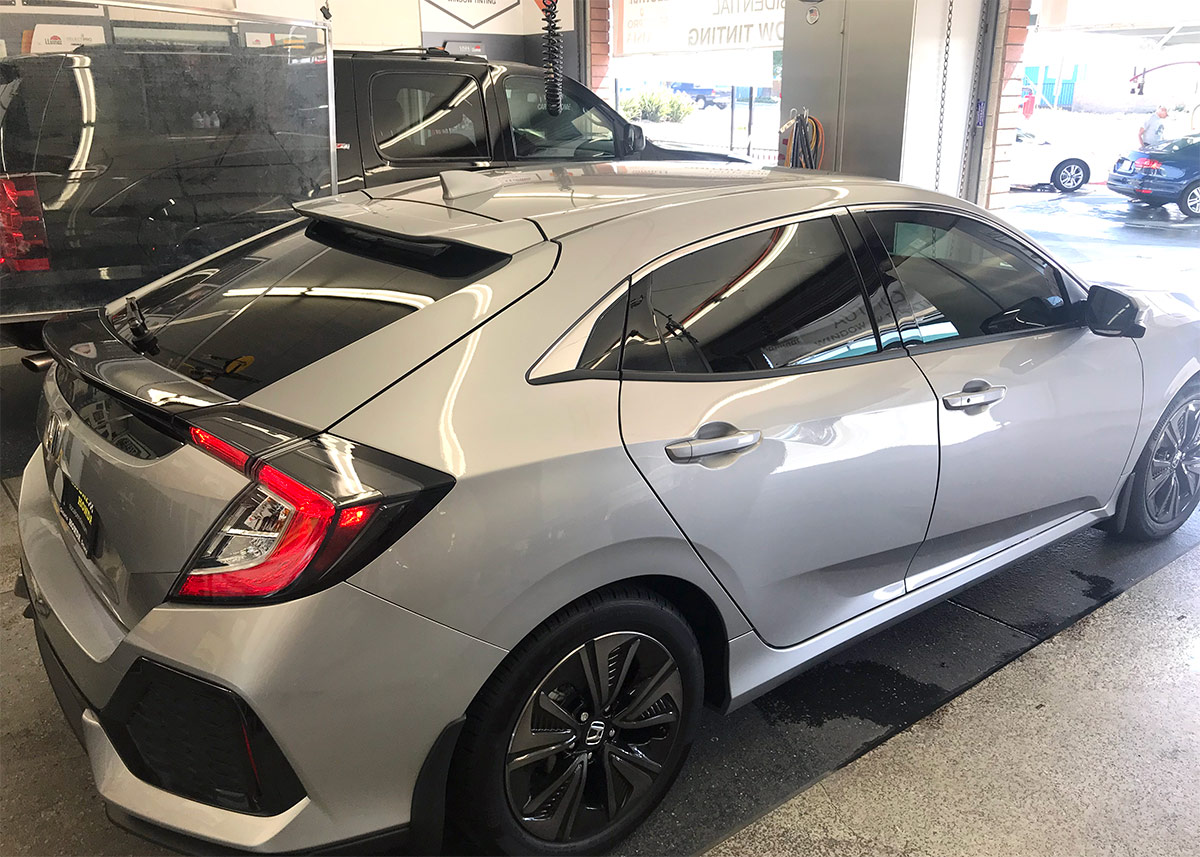 Honda Civic with new window tint