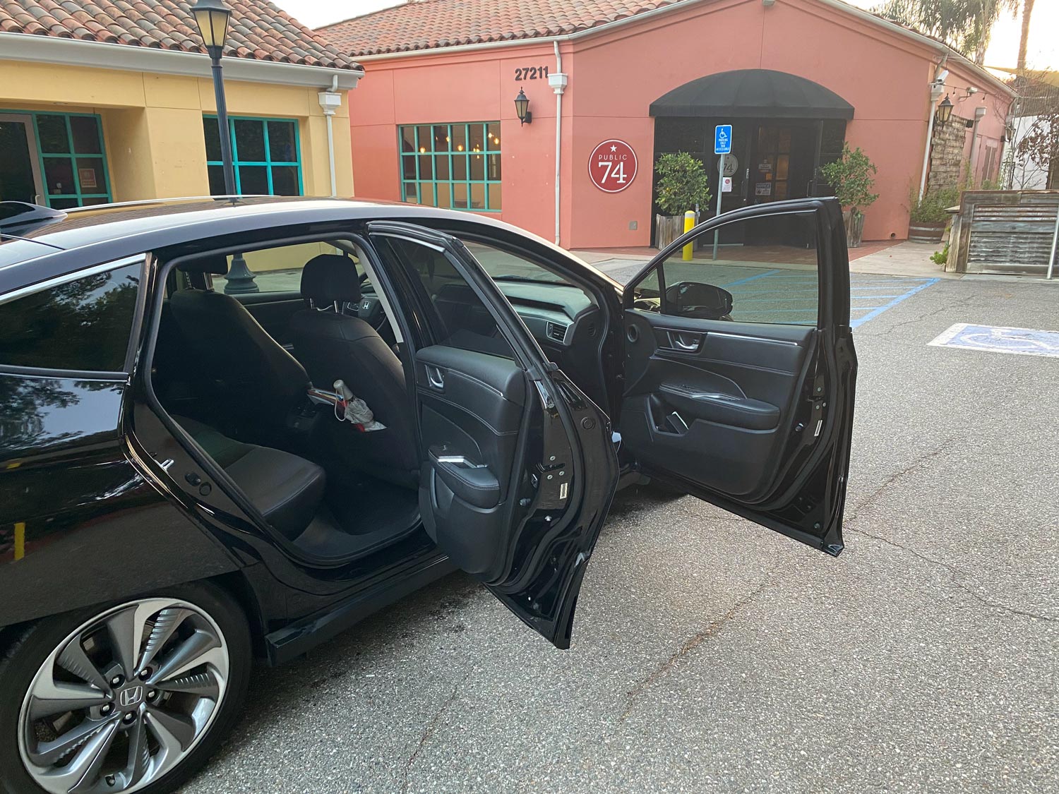 Car Doors Open Showing Window Tint Inside