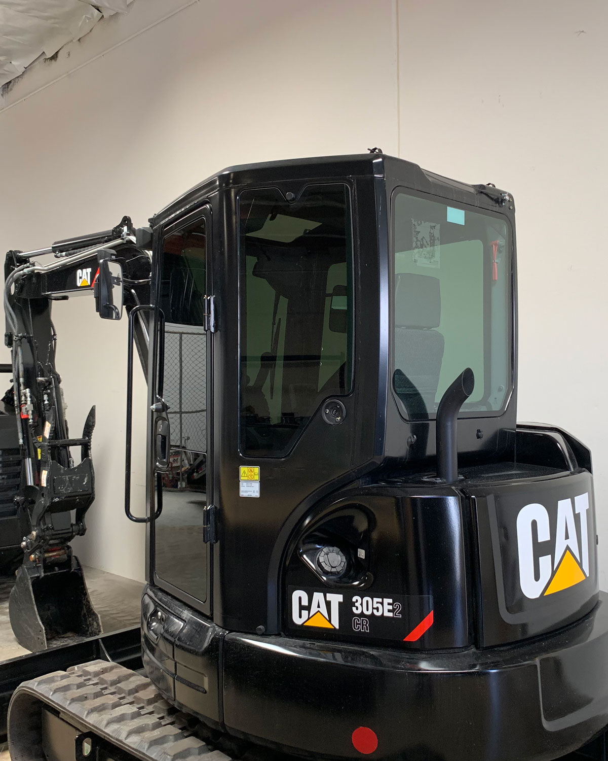 CAT tractor with custom window tint