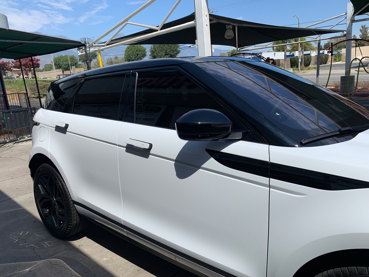 Land Rover with dark window tint